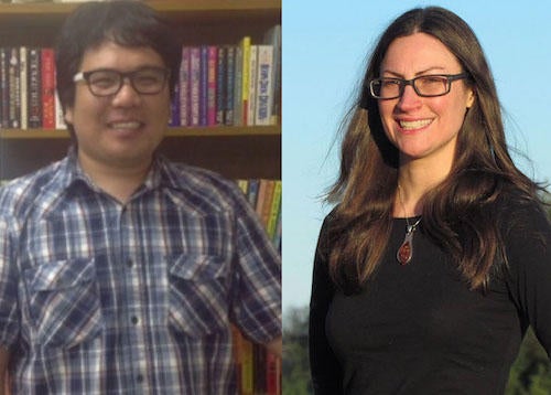 Dohyup Kim (left) and Allison Hansen.