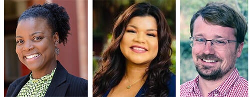 Raquel Rall, Frances Valdovinos and Austin Johnson