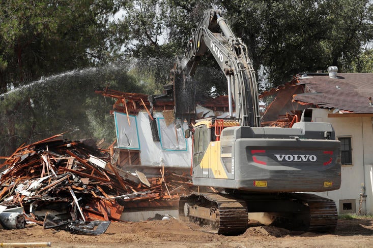 Canyon Crest Housing demolition