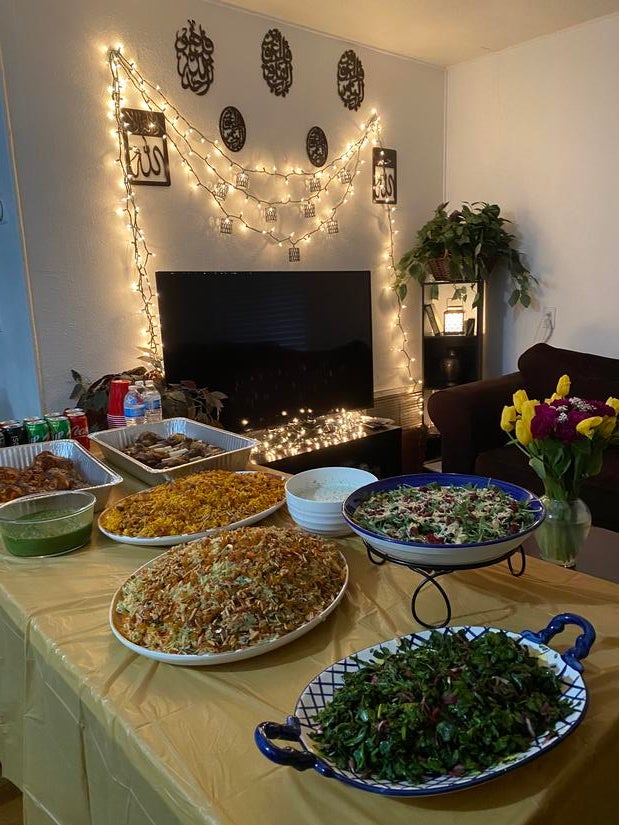 Batool Abdaljawad's family prepared traditional dishes for Ramadan. (Photo courtesy of Batool Abdaljawad)