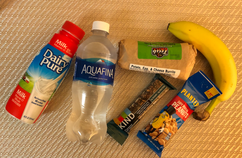 Mariam Danish's meals for suhoor and iftar can look like this when she's on campus. (Photo courtesy of Mariam Danish)