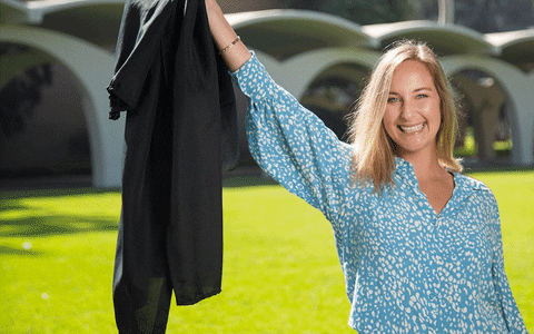 Elina Veytsman, 30, School of Education doctoral student specializing in school psychology.&nbsp;(UCR/Stan Lim)