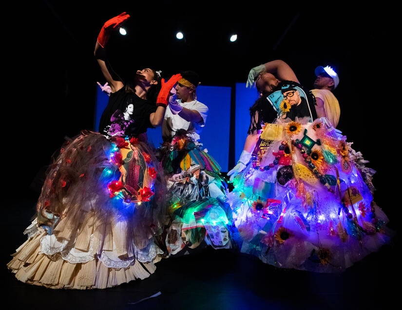 Primera Generación Dance Collective performing "Nepantla" at The Odyssey. (Photo by Bobby Gordon)