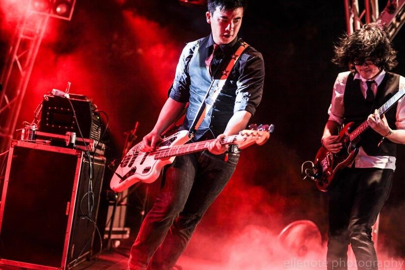 Simon Tam performing with The Slants. (Photo courtesy of Simon Tam) 