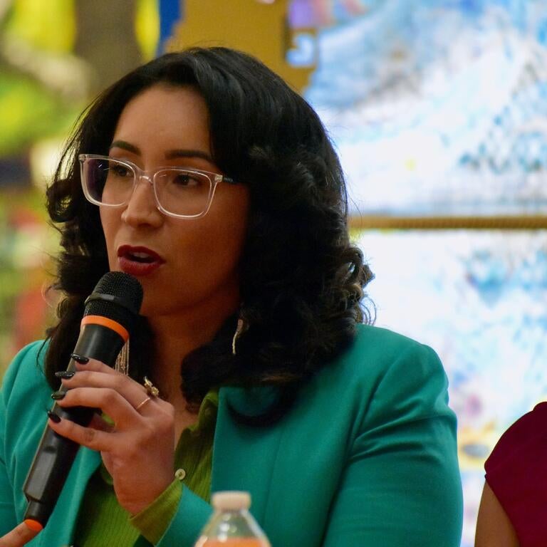 Clarissa Cervantes speaking