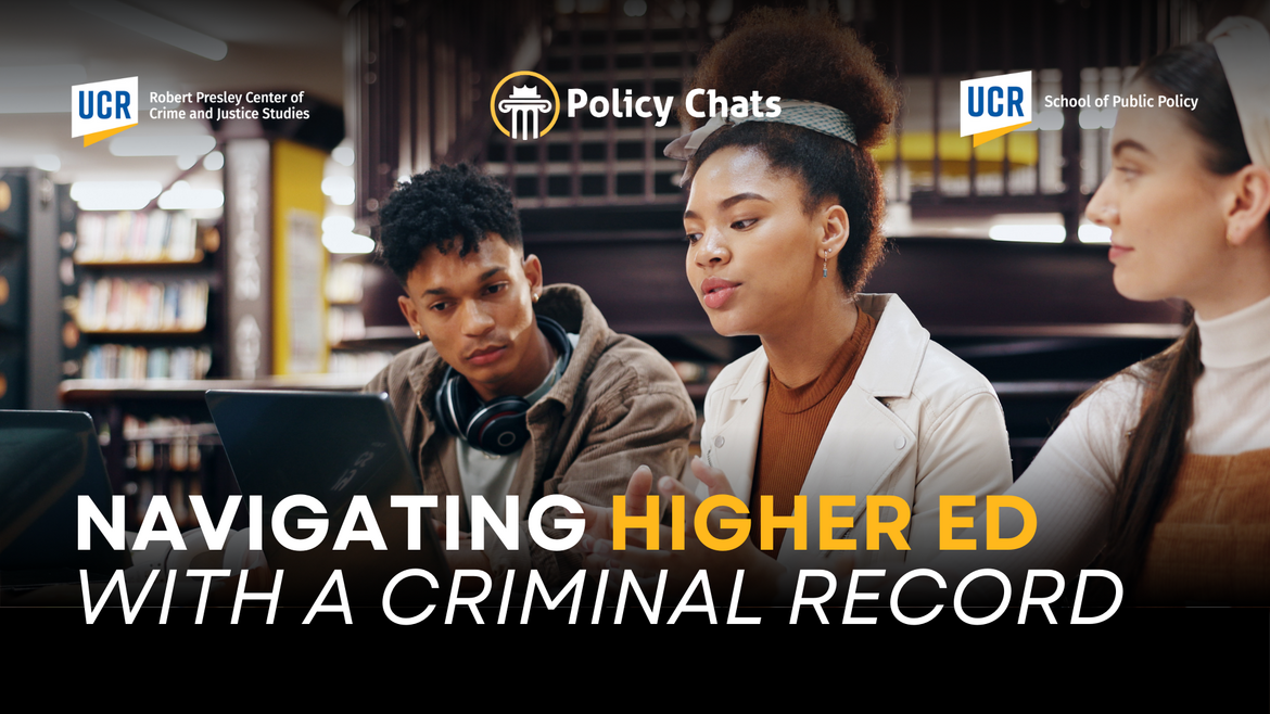 A graphic of three students with text of the event title below