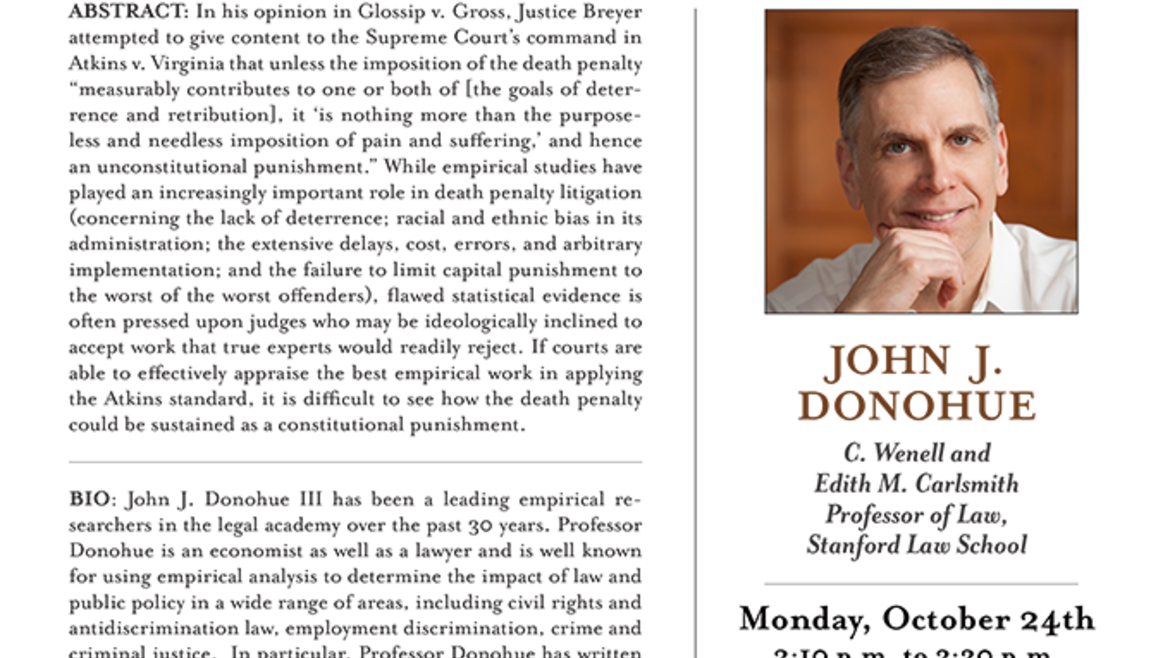 Empirical Analysis and the Fate of Capital Punishment