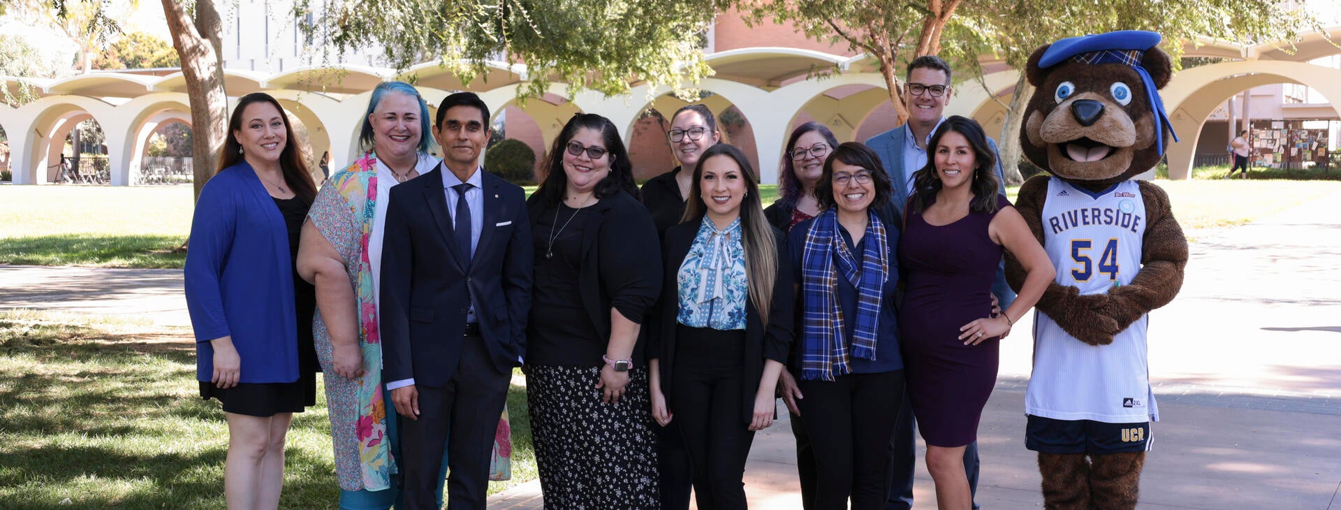 Staff Assembly 2022-2023 Executive Board with Scotty Highlander