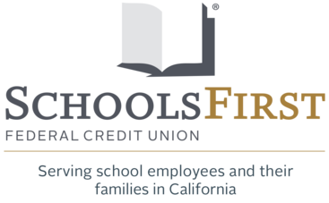 Schools First Credit Union logo and tagline