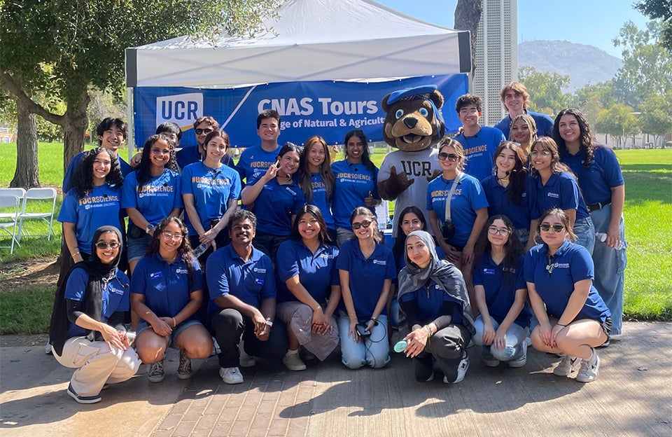 CNAS Science Ambassadors with Scotty Bear