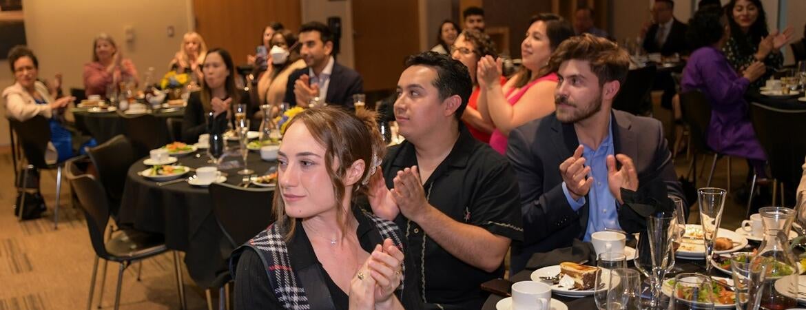 The crowd applauding at the 2025 Awards Ceremony