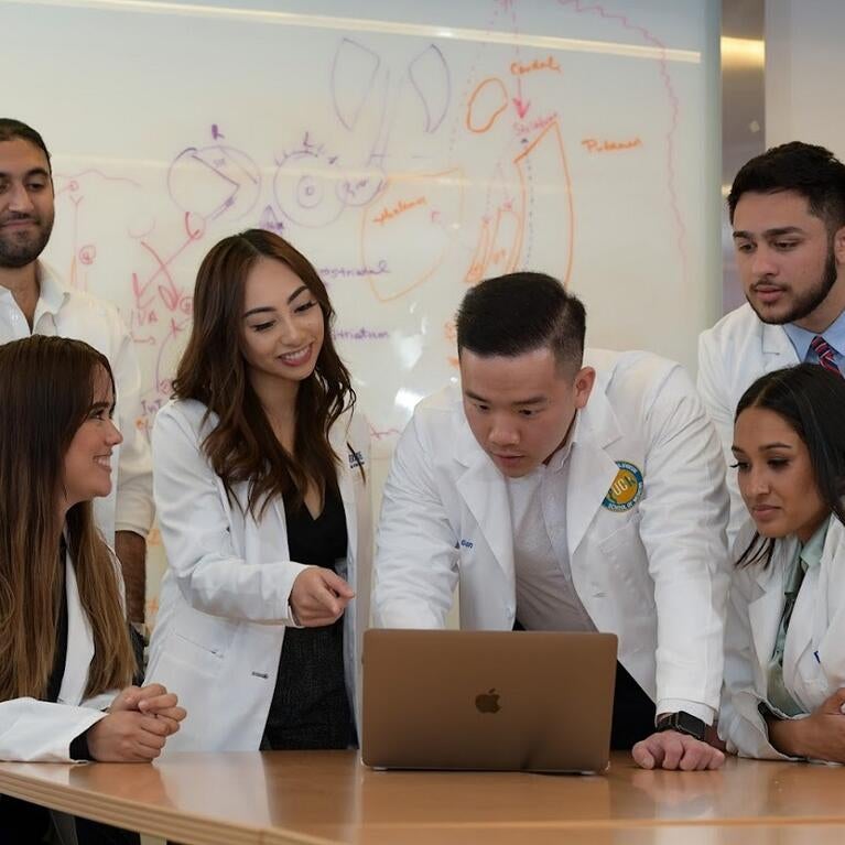 medical students in a classroom