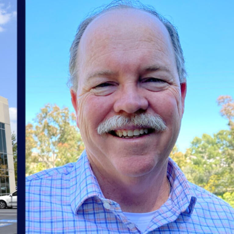 A UCR Health facility and Tim Collins