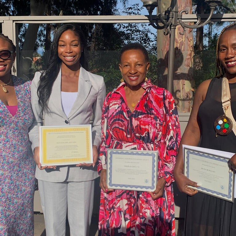 From left, Ruqayyah Malik, MD, Erin Fletcher, MD, Deborah Deas, MD, MPH, and Ijeoma Ijeaku, MD, MPH, FAPA