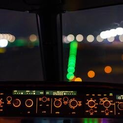 Airplane cockpit