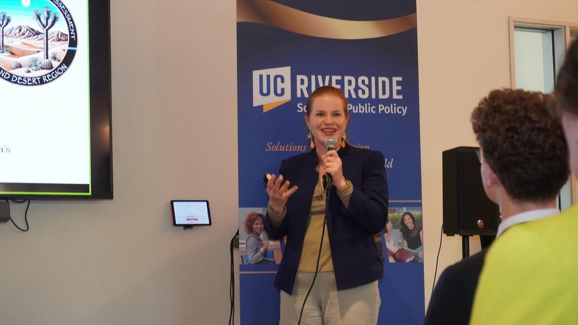 Dr. Francesca Hopkins speaking