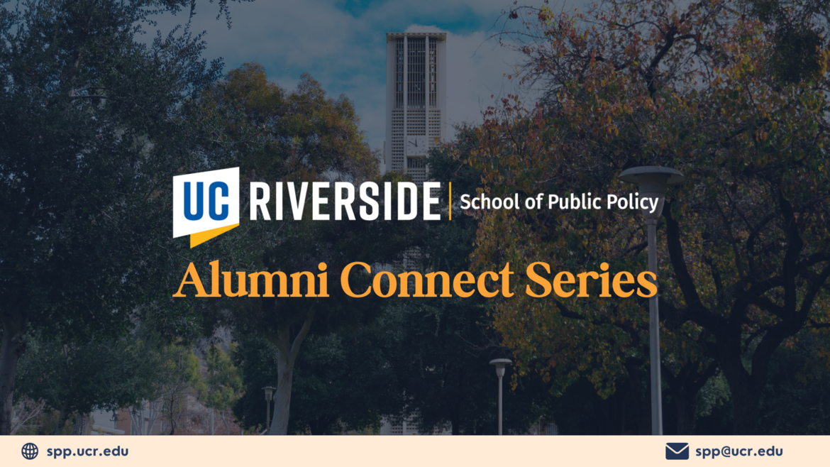 Flyer for Alumni Connect Series event