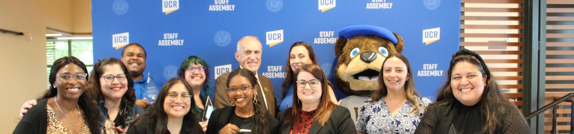 2024-2025 Executive Board members at the Outstanding Staff Awards