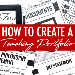 teacher portfolio