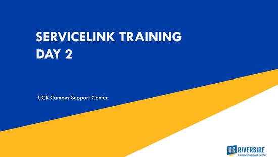 ServiceLink Training Tile