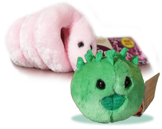 Microbe plush toys