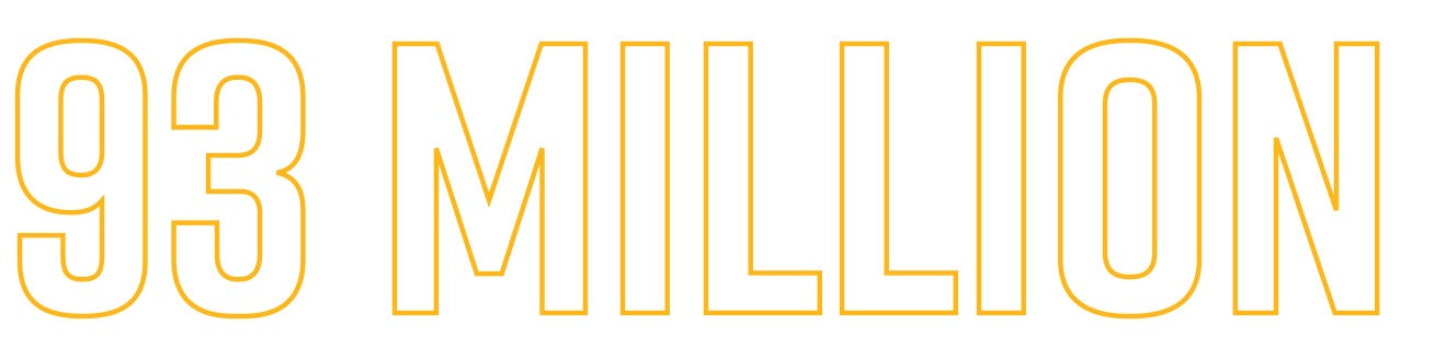 90 million miles is the approximate distance between Earth and the sun.