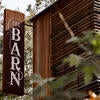 The Barn sign in the evening.