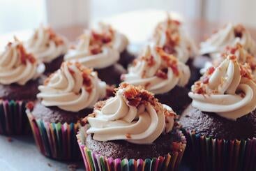 Chocolate cupcakes with frosting