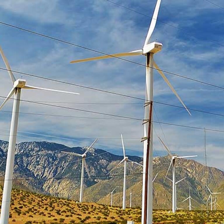 Wind mills in Palm Springs, CA
