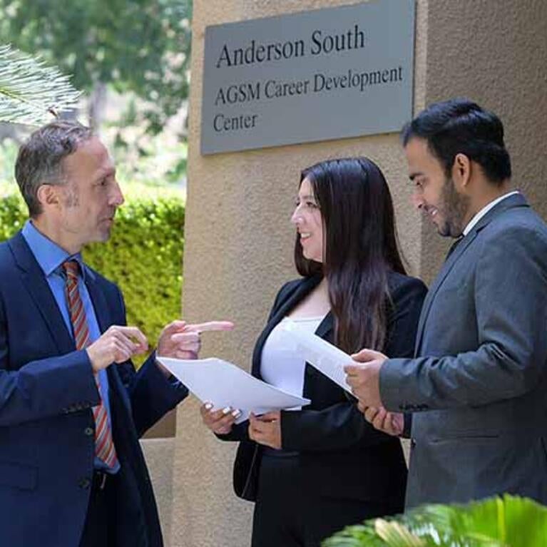 Prof. Danko Turcic and UCR School of Business graduate students