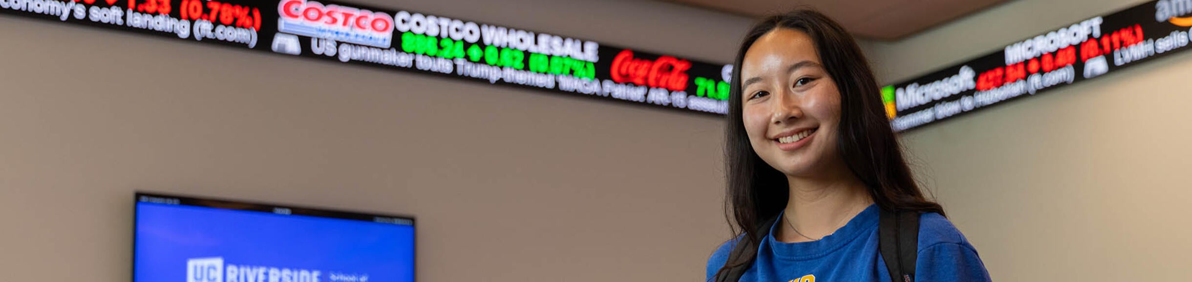 Student in the UCR School of Business Finance and Analytics Lab