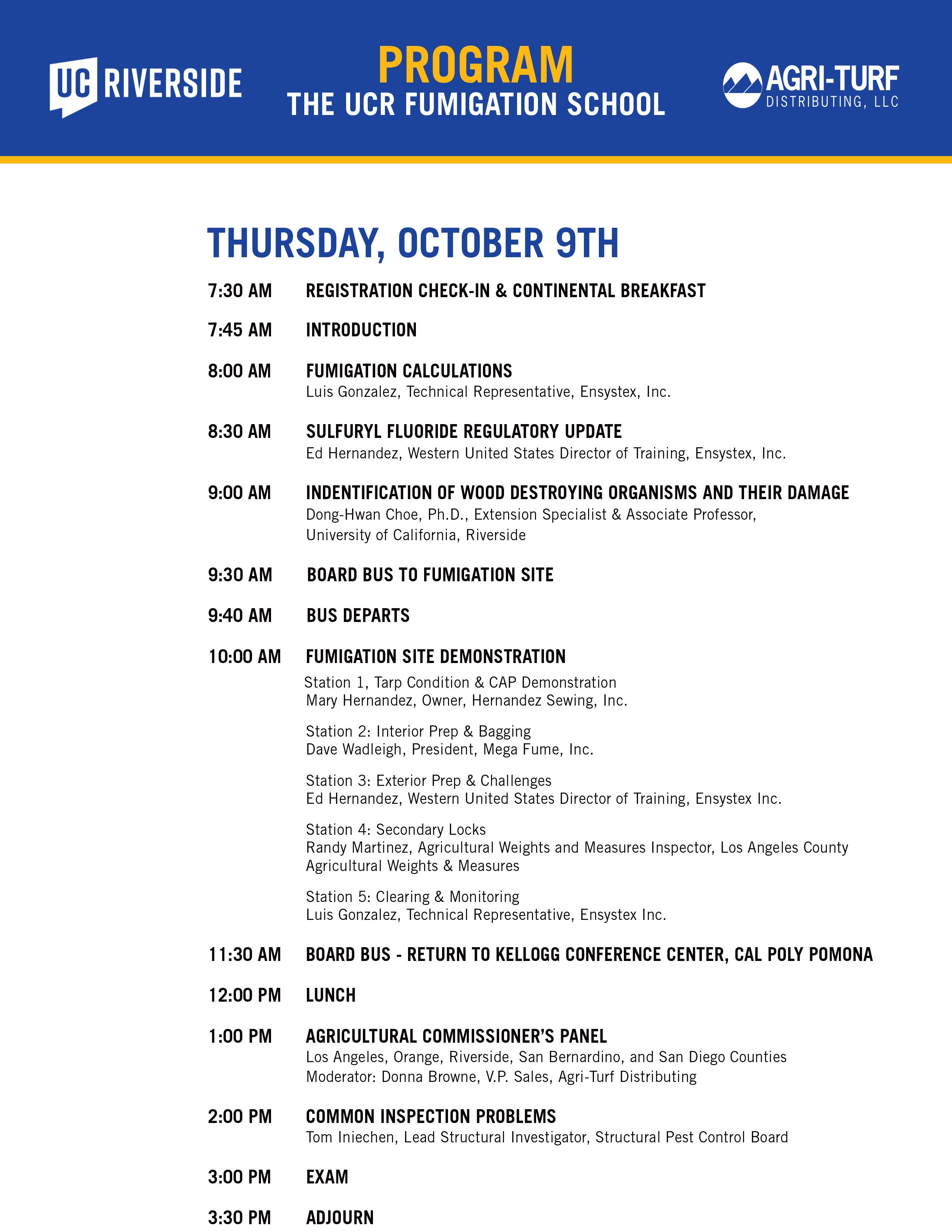 2025 UCR Fume School Day 2 program