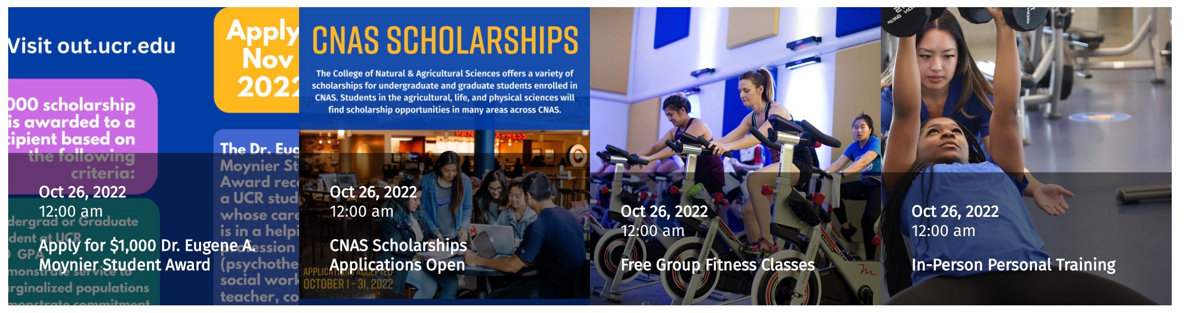 Events Widget: UCR Card