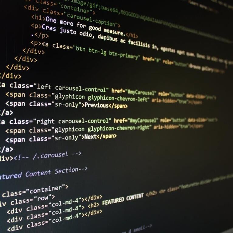 computer screen code