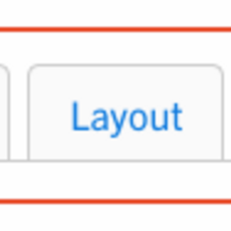Layout tab screenshot