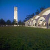 bell tower and rivera library