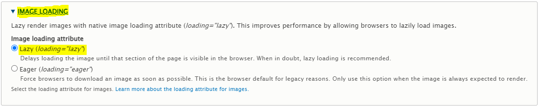Loading lazy or eager options