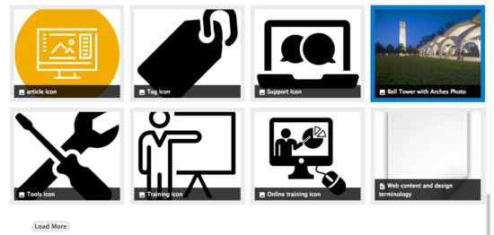 multiple thumbnails selection view