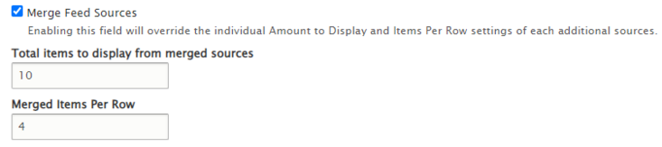 Merged Feeds Sources