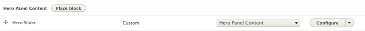 Hero Panel Content hero slider
