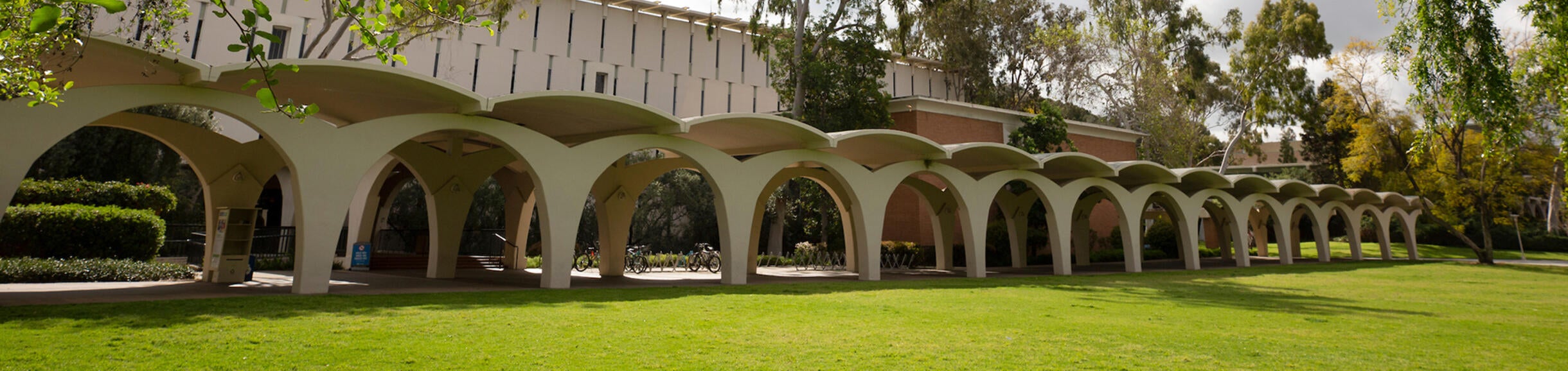 Rivera Library walkway