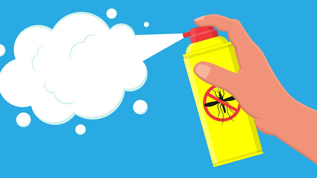 Mosquito repellent illustration