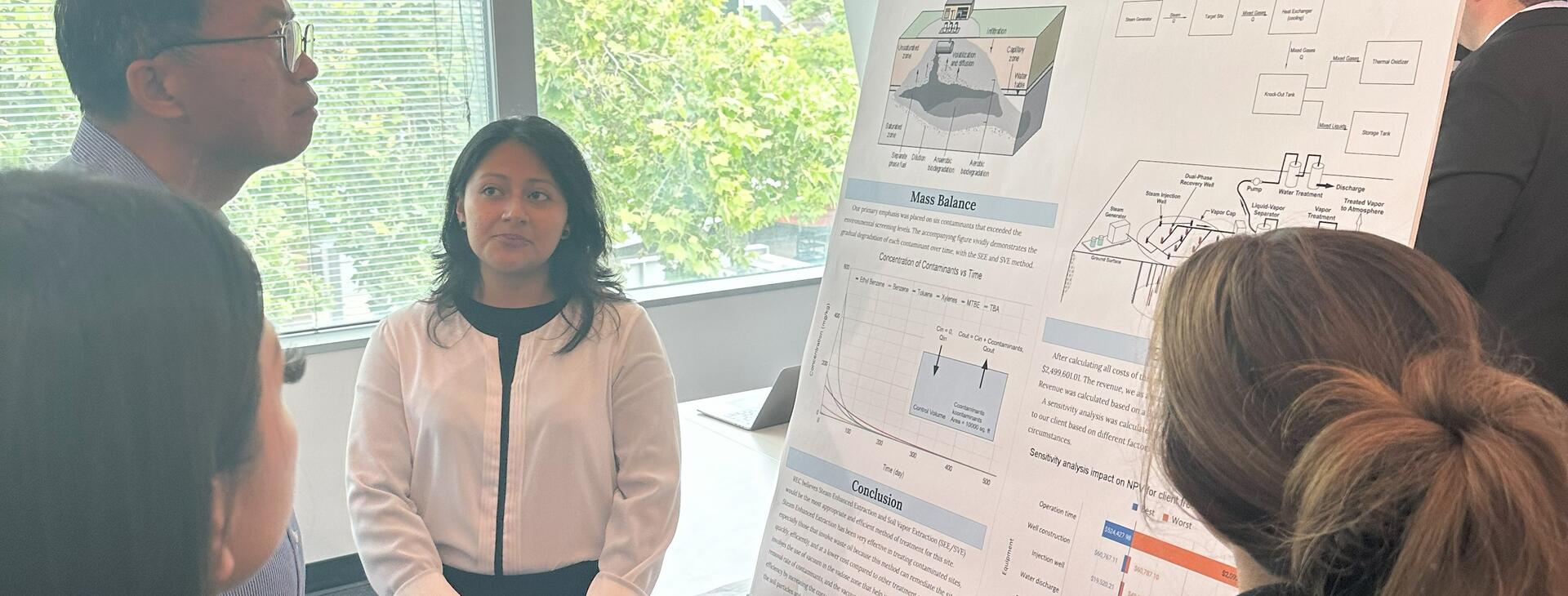 people at senior design symposium