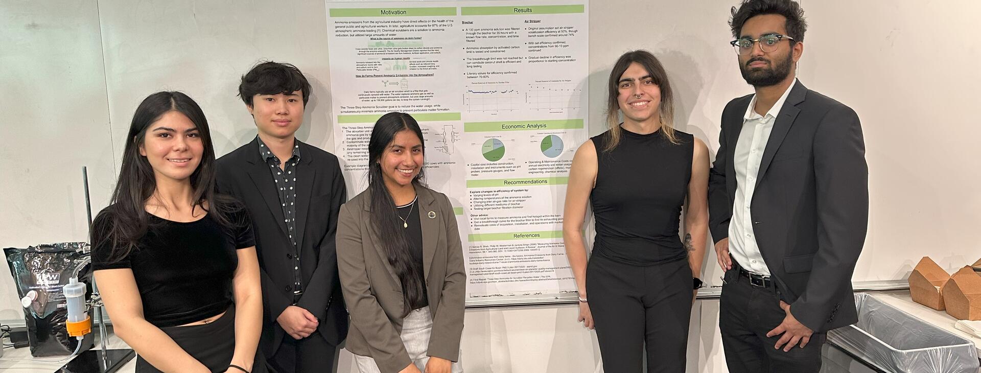 people at senior design symposium