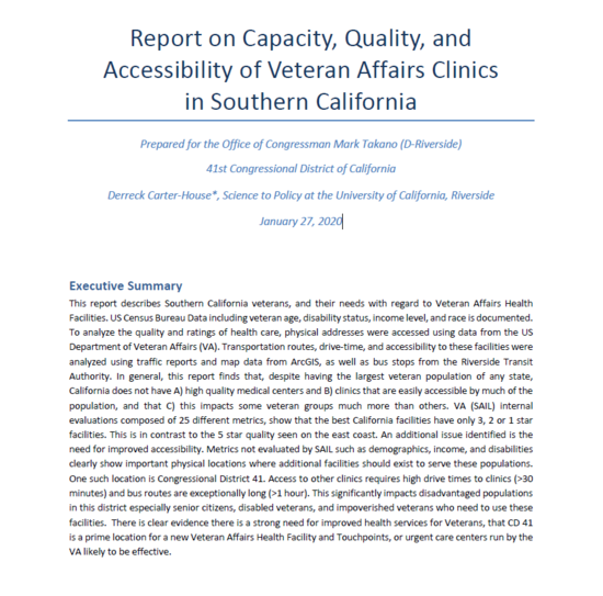 Veterans Report Image