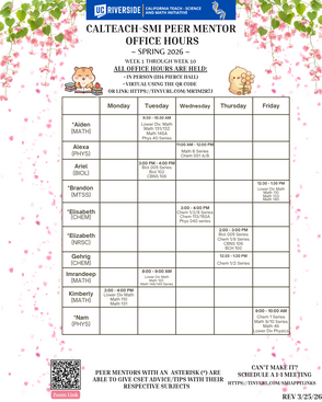 peer mentor OH-s26