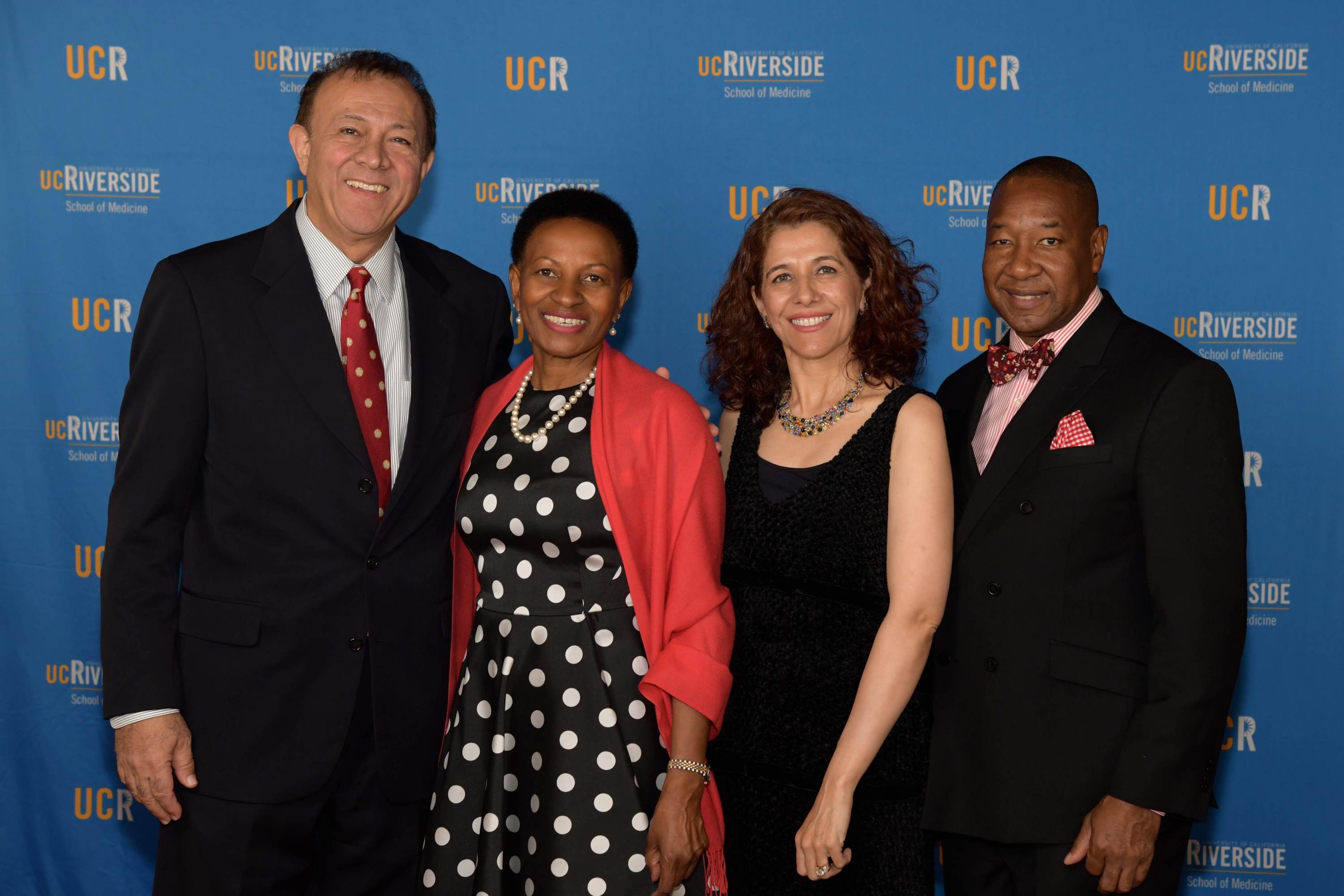Dean Deborah Deas with Thomas and Salma Haider