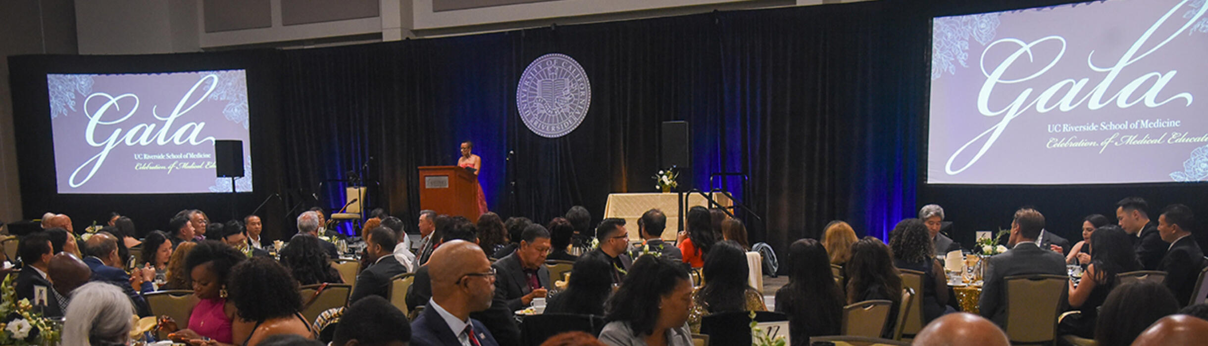 Dean Deas on the stage at the 2025 Gala