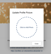 example for uploading profile