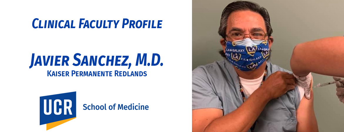 Dr. Javier Sanchez getting vaccinated